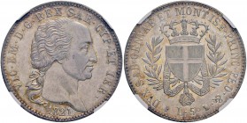 Vittorio Emanuele I (1814-1821) 5 Lire 1821 – Nomisma 520 AG RRR In slab NGC MS61 4327585-001
FDC