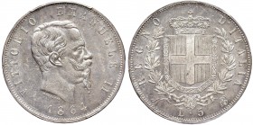 Vittorio Emanuele II (1861-1878) 5 Lire 1864 N – Nomisma 881 AG R In slab PCGS MS-61 700359.61/33228768
qFDC