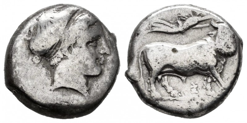 Campania. Neapolis. Estátera. 325-241 a.C. (Sng Ans-374). (Sng France-793). (HNI...