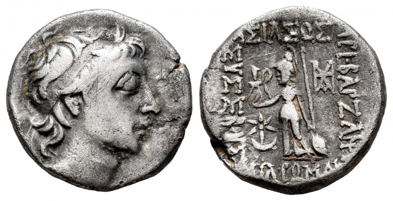Reino Capadocia. Ariobarzanes III. Dracma. Año 9 = 44/43 a.C. (Sng Cop-162). (Si...