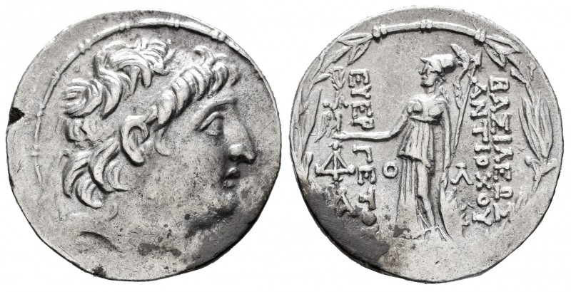 Reino Capadocia. Ariarathes VII Philometor. Tetradracma. 107/6-104/3 a.C. Eusebi...