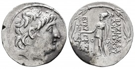 Reino Capadocia. Ariarathes VII Philometor. Tetradracma. 107/6-104/3 a.C. Eusebia-Mazaka. En nombre de Antiochos VII Euergetes (Sidetes). (Lorber & Ho...