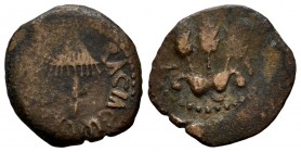 Agripa I (dinastía de Herodes). Prutah. 37-44 d.C. Judea. (Gc-5567). Ae. 2,27 g. BC+. Est...25,00.