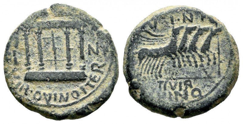 Cartagonova. Época de Tiberio. Semis. 14-36 d.C. Cartagena (Murcia). (Abh-604). ...