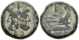 Anónimo. Dupondio. 211-206 a.C. (Spink-627). Ae. 34,96 g. BC+. Est...60,00.