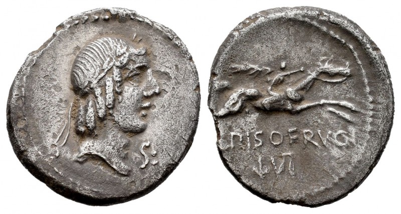 Calpurnia. L. Calpurnius Piso Frugi. Denario. 90-89 a.C. Roma. (Ffc-244). (Cal-3...