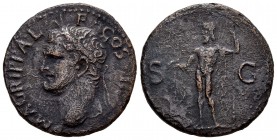 Agripa. As. 37-41 d.C. Roma. (Spink-1812). (Ric-58). Ae. 10,04 g. MBC-. Est...50,00.