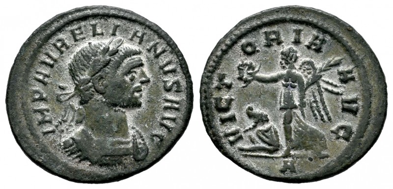 Aureliano. Denario. 274-275 d.C. Roma. (Spink-11641). (Ric-73). Rev.: VICTORIA A...