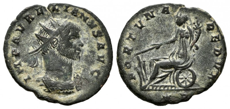 Aureliano. Antoniniano. 270-275 d.C. Siscia. (Ric-Online 2131). Anv.: IMP AVRELI...