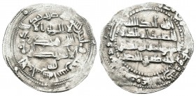 Emirato Independiente. Abderrahman II. Dirhem. 232 H. Al-Andalus. (V-201). Ag. 2,54 g. Símbolo bajo la tercera línea del anverso. MBC+. Est...45,00.