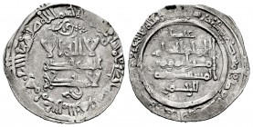 Califato de Córdoba. Al-Hakam II. Dirham. 351 H. Madinat al-Zahra. (Vives-449). Ag. 2,82 g. Citando a `Abd / Al-Rahman en la IIA. MBC/MBC-. Est...35,0...