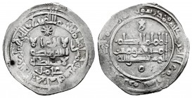 Califato de Córdoba. Al-Hakam II. Dirham. 357 H. Madinat al-Zahra. (Vives-458). Ag. 2,65 g. Citando a Amir en la IA. MBC. Est...25,00.