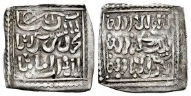 Anónimo. Millares. Siglo XIII. (Medina-201 bis). Ag. 1,22 g. Imitación cristiana del Dirham Almohade a nombre de Al-Mahdi. MBC. Est...35,00.