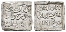 Anónimo. Millares. Siglo XIII. (Medina-201 bis). Ag. 1,40 g. Imitación cristiana del Dirham Almohade a nombre de Al-Mahdi. MBC+. Est...40,00.