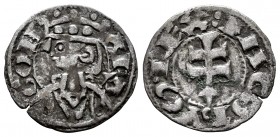 Corona de Aragón. Jaime I (1213-1276). Dinero. Aragón. (Cru-318). (Cru C.G-2134). Ve. 0,95 g. MBC+. Est...30,00.