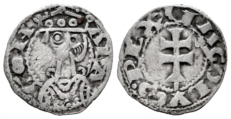 Corona de Aragón. Jaime I (1213-1276). Dinero. Aragón. (Cru-318). (Cru C.G-2134)...