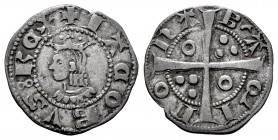 Corona de Aragón. Jaime II (1291-1327). Dinero. Barcelona. (Cru-344). (Cru C.G-2160). Ve. 1,12 g. MBC/MBC+. Est...30,00.