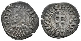 Corona de Aragón. Pedro IV. Dinero. Aragón. (Cru-463). Ve. 1,14 g. MBC+. Est...45,00.