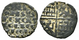 Reino de Castilla y León. Alfonso X (1252-1284). Dinero de seis líneas. (Bautista-365.1). Ve. 0,88 g. Marca de ceca: roseta en el primer cuadrante y p...