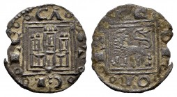 Reino de Castilla y León. Alfonso X (1252-1284). Óbolo. Cuenca. (Bautista-412). Ve. 0,42 g. Cuenco bajo castillo. MBC+. Est...18,00.
