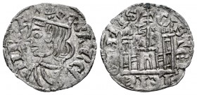 Reino de Castilla y León. Sancho IV (1284-1295). Cornado. Burgos. (Bautista-427 var). Anv.: Corona con tres puntos. Rev.: B y estrella a los lados de ...