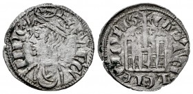Reino de Castilla y León. Sancho IV (1284-1295). Cornado. León. (Bautista-430.5). Ve. 0,69 g. Estrellas a los lados de la cruz y L en puerta. MBC. Est...