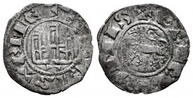 Reino de Castilla y León. Fernando IV (1295-1312). Pepión. Toledo. (Abm-326). (Bautista-457). Ve. 0,71 g. T bajo el castillo. MBC. Est...25,00.