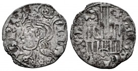 Reino de Castilla y León. Alfonso XI (1312-1350). Cornado. Sevilla. (Bautista-477). Anv.: Ley: ALFONS RX. S debajo del castillo, E y + a los lados de ...