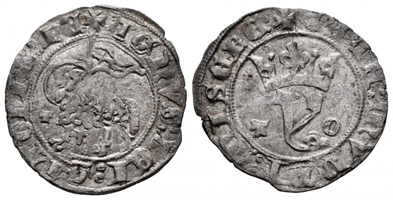 Reino de Castilla y León. Juan I (1379-1390). Blanca del Agnus Dei. Toledo. (Bau...