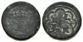 Ponderal de 4 reales. s. XVII / XVIII. Ae. 13,42 g. BC. Est...25,00.