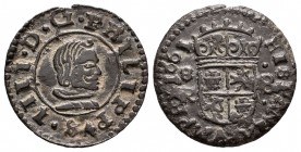 Felipe IV (1621-1665). 8 maravedís. 1661. Sevilla. R. (Cal 2008-1581). (Jarabo-Sanahuja-M629). Ae. 1,66 g. MBC+. Est...45,00.