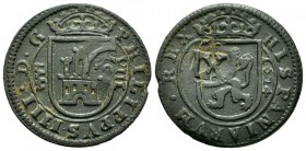 Felipe IV (1621-1665). 8 maravedís. 1624. Segovia. Ae. 5,77 g. Resellada. MBC+. Est...25,00.