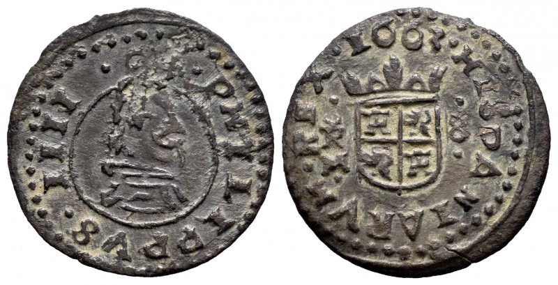 Felipe IV (1621-1665). 8 maravedís. 1663. Trujillo. M. (Cal-429). (Jarabo-Sanahu...