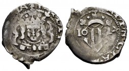 Felipe IV (1621-1665). Dieciocheno. 1624. Valencia. (Cal-813). Ag. 2,11 g. Sin valor en anverso. El "6" de la fecha como "0" . MBC. Est...25,00.