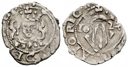 Felipe IV (1621-1665). Dieciocheno. 1624. Valencia. (Cal 2008-1099). Ag. 1,92 g. Sin valor. MBC/MBC-. Est...50,00.