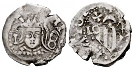 Felipe IV (1621-1665). Dieciocheno. 1643. Valencia. (Cal 2008-1108). Ag. 2,14 g. I 8 entre el busto. Último dígito de la fecha parcialmente visible. M...
