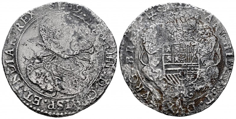 Felipe IV (1621-1665). 1 ducatón. 1639. Amberes. (Vti-1229). (Vanhoudt-642.AN). ...