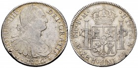 Carlos IV (1788-1808). 8 reales. 1800. México. FM. (Cal-965). Ag. 26,99 g. MBC. Est...45,00.