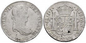 Fernando VII (1808-1833). 8 reales. 1820. México. JJ. (Cal-1336). Ag. 26,81 g. MBC-. Est...45,00.