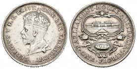 Australia. George V. 1 florín. 1927. (Km-31). Ag. 11,33 g. Limpiada. MBC+. Est...30,00.