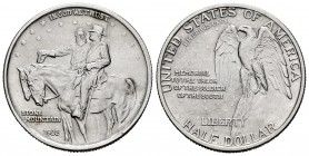 Estados Unidos. 1/2 dollar. 1925. Philadelphia. (Km-157). Ag. 12,50 g. Stone Mountain Memorial. SC-. Est...50,00.
