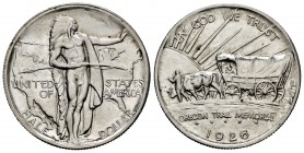 Estados Unidos. 1/2 dollar. 1926. San Francisco. S. (Km-159). Ag. 12,51 g. Oregon Trail Memorial. SC. Est...90,00.
