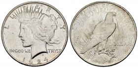 Estados Unidos. 1 dollar. 1924. Philadelphia. (Km-150). Ag. 26,66 g. Brillo original. EBC. Est...30,00.