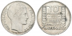 Francia. 10 francos. 1934. (Km-878). Ag. 10,08 g. EBC. Est...15,00.