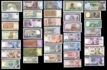 Lote de 38 billetes de países islámicos, Egipto (6), Siria (6), Libia (6), Irak (1), Turquía (19). A EXAMINAR. SC-/SC. Est...250,00.