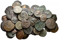 Lote de 51 monedas Ibéricas del Norte y Sur. Gran variedad de cecas. Ae. A EXAMINAR. RC/BC+. Est...120,00.