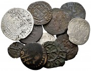 Lote de 12 monedas de la Edad Media mundial. Armenia, Portugal, Chipre, Bulgaria, Alemania... Ae/Ag. A EXAMINAR. RC/MBC. Est...55,00.