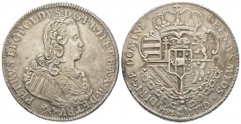 Italy, Firenze
Pietro Leopoldo di Lorena 1765-1790
Francescone, 1770, AG 27.36 g.
Ref : MIR 377/2
Conservation : Superbe