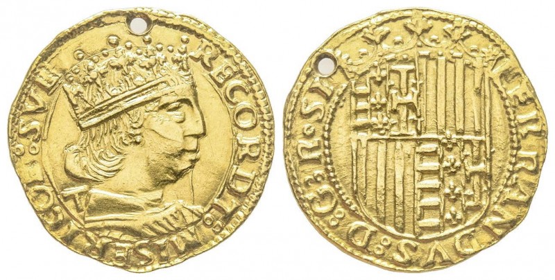 Italy, Napoli
Ferdinand I 1412-1416
Ducat, AU 3.49 g.
Ref : MIR 64
Conservat...