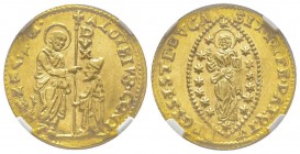 Italy, Venezia 
Alvise Contarini 1676-1684
Zecchino, AU 3.50 g.
Ref : Paolucci 1, Fr. 1338
Conservation : PCGS MS63